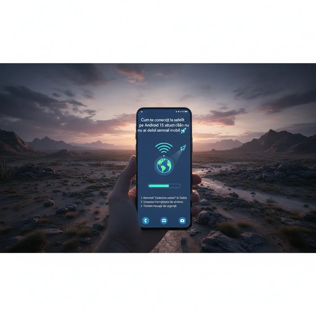 Cum te conectezi la satelit pe Android 15 atunci când nu ai deloc semnal mobil 🚀